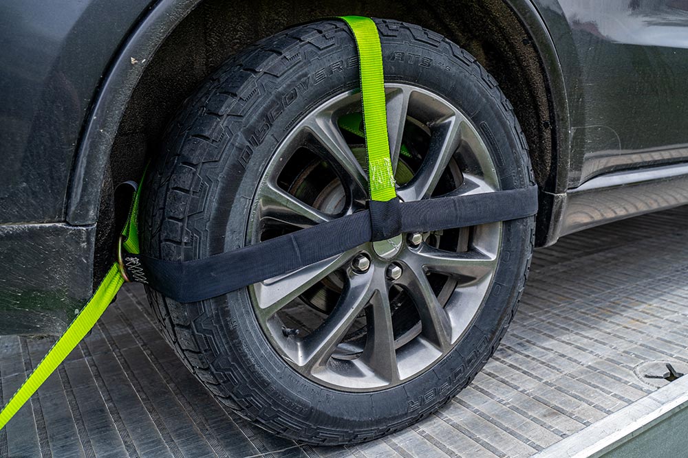 SafeAll 4 Point Tie-Down Assembly with Basket Straps