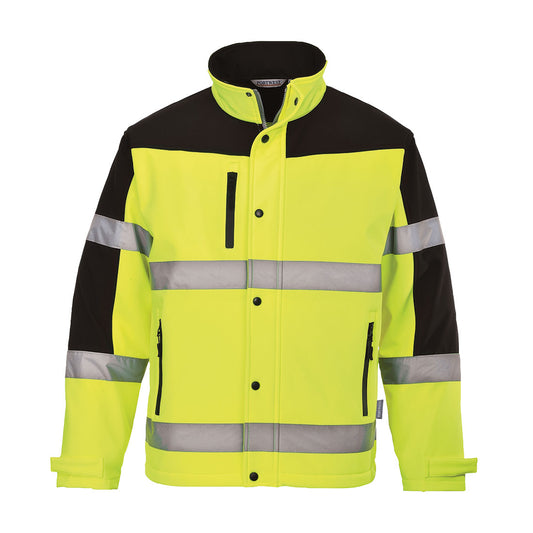 US429 - Hi-Vis Contrast Softshell (3L)