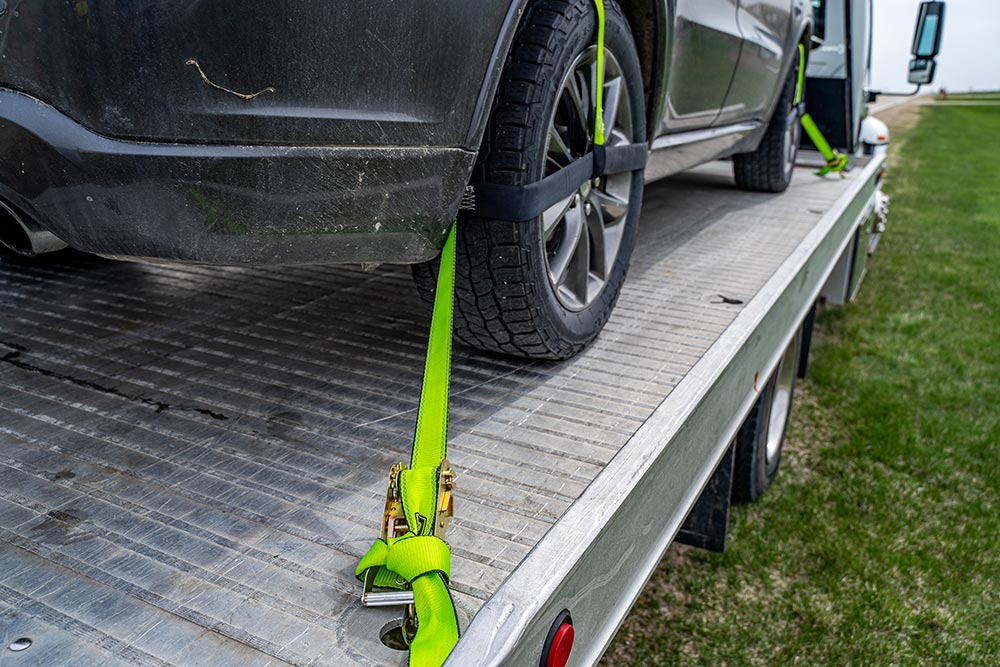 SafeAll 4 Point Tie-Down Assembly with Basket Straps