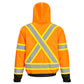 CA160 - Hi-Vis X Back Contrast Tape Winter Bomber Jacket - starequipmentsales