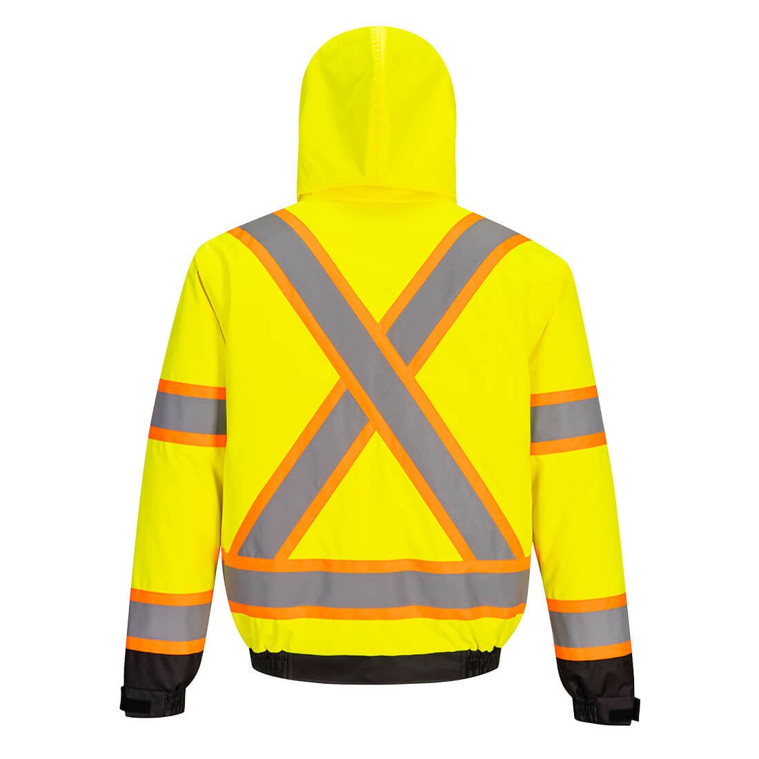 CA160 - Hi-Vis X Back Contrast Tape Winter Bomber Jacket - starequipmentsales